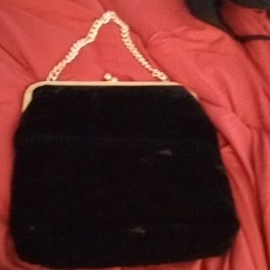 Velvet evening purse